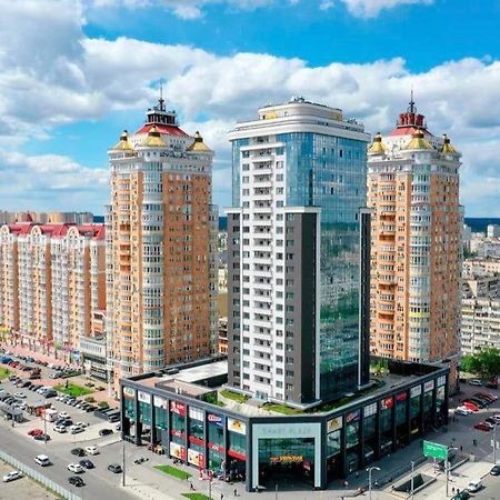 Vip Apartment 120M2 With Panoramic Windows, 22 Floor. Obolon Kiev Buitenkant foto